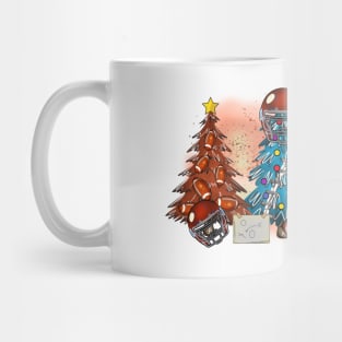 Rugby Football Christmas Trees Xmas Gift Mug